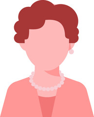 Avatar job housewife. flat portrait of woman.