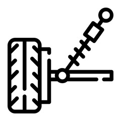 suspension line icon