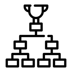 tournament line icon