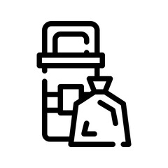 Trash line icon