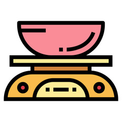 scale filled outline icon style