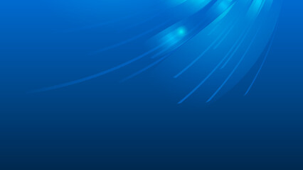 Blue digital background with sparkling blue light particles and areas with deep depths Particles form into lines, surfaces and grids. Vector illustration.