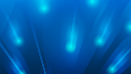 Fototapeta na wymiar Blue digital background with sparkling blue light particles and areas with deep depths Particles form into lines, surfaces and grids. Vector illustration.