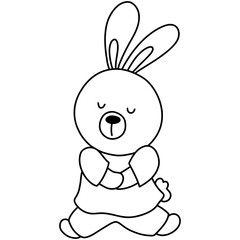 Cute Easter Egg, Bunny Easter Hunt Egg, Easter Elements