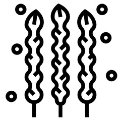 seaweed line icon style