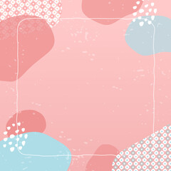 春の和モダン抽象的な背景（正方形版）