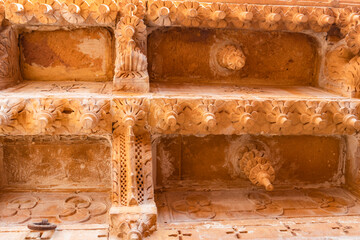 heritage jaisalmer fort vintage architecture from different angle at day