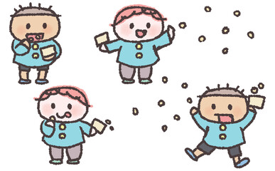  【節分】園児の豆まきセット（男児）