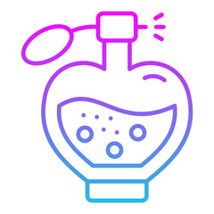 Perfume Line Gradient Icon