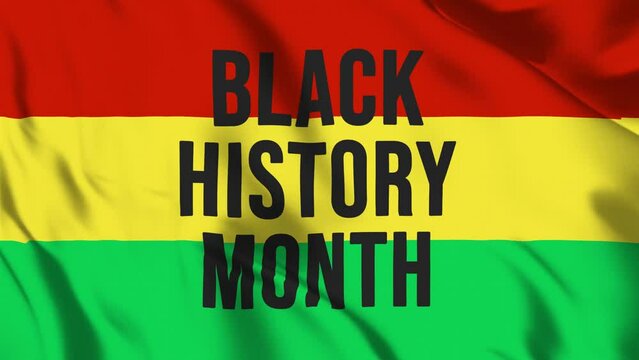 Black history month with black history month flag for american, african culture and Black history months.