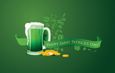 Happy Saint Patrick's day. Vector illustration