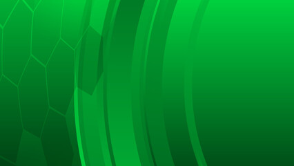 Modern abstract stripes background with green hexagons. Can be used in cover design, book design, website background.