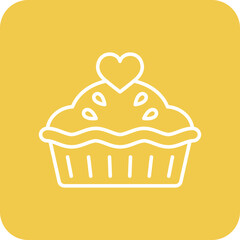 Pie Multicolor Round Corner Line Inverted Icon