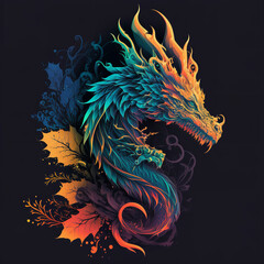 dragon vector Generative AI
