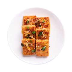 Spicy braised tofu (Dubu Jorim), Korean side dish