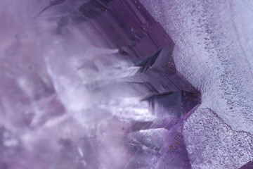 Background image of closeup Amethyst crystal surface.