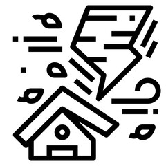 storm line icon style