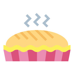 pie flat icon style