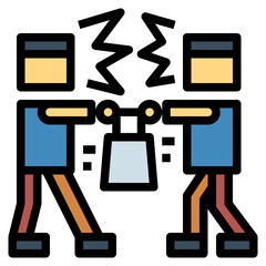 black friday filled outline icon style