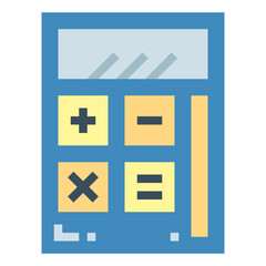 calculator flat icon style