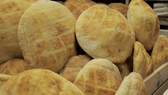 Bread buns in the market