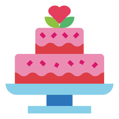 cake flat icon style