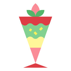 ice cream flat icon style