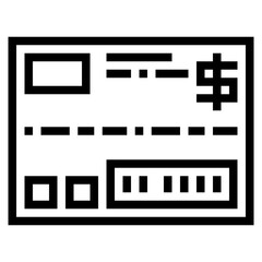 bill line icon style