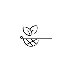 Tea Strainer Line Style Icon Design