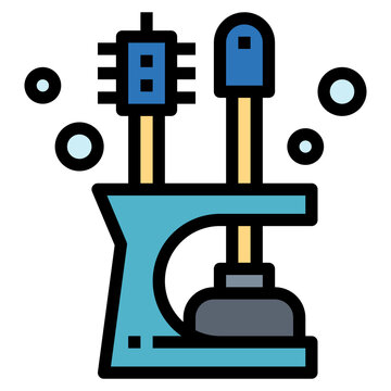 recommend clip art: plunger filled outline icon style