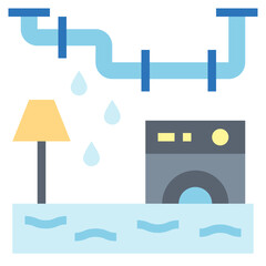 flood flat icon style