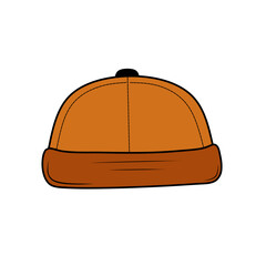 Beanie cap hat vector illustration icon