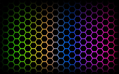  Hexagonal abstract technology background 