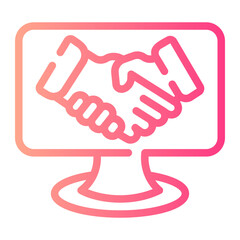 collaboration gradient icon