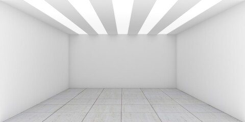 3d render and empty room