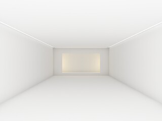 3d render and empty room