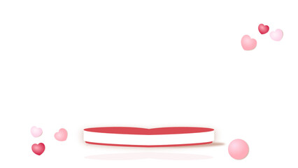 White gray 3D room with realistic cylinder pedestal podium. Minimal scene for product display presentation. Stage for showcase. Vector geometric design platform.
