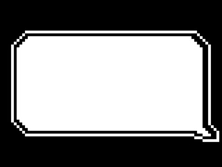 Obraz premium レトロゲームの吹き出し