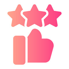 review gradient icon