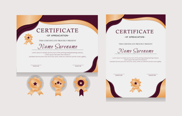 Luxury Gold Certificate Design Template