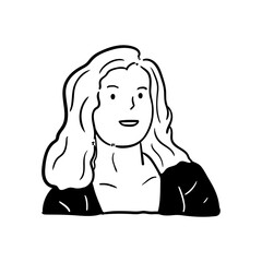 people avatar character illustration with minimalistic design