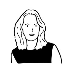 people avatar character illustration with minimalistic design