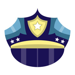 Police Hat Icon Style