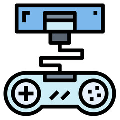 game console filled outline icon style