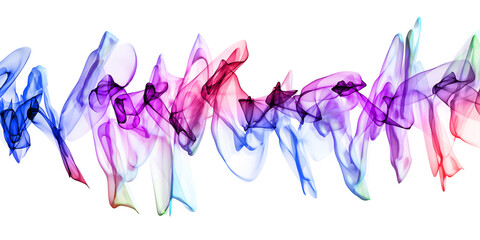 colorful  lines on white background