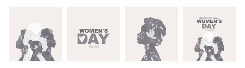 International Women's Day card set.