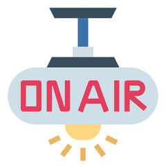 on air flat icon style