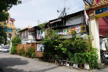 Fototapeta na wymiar Wohnviertel in Bangkok