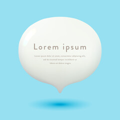 blue background with speech bubble