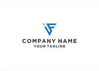 IF letter logo design vector illustration	